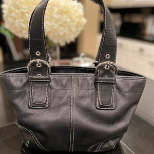 Vintage Coach black handbag